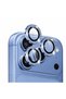iPhone 18 Pro / 18 Pro Max Stone Camera Lens Protector – Tempered Glass and Metal Ring (Blue)
