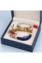 Colorful Knitted Rope Detailed Navy Blue Beaded Handmade Bohemian Bracelet Model - 2