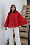 Oversize Fit Cape Poncho Jacket - 5