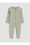 Beige 2-Piece Cherry Printed Baby Girl Jumpsuit - 2