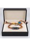 Colorful Knitted String Patterned Medium Beaded Handmade Stylish Bracelet Model - 3