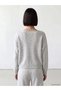Peak New Season Gray Boat Neck Women's Knitwear Sweater - 4