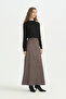 Suede Skirt - Brown