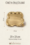 Stainless Steel 6-Piece Tea Coffee Engagement Presentation Tray with Clover Butterfly Accessories - 5
