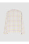 Ozmarka New Season Yellow Shirt Collar Plaid Women's Pajama Set - 8