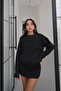 Black Crew Neck Sequin Sweater - 3