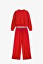 Red Claire Modal Tracksuit Set