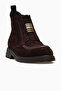 Women's buckle detailed leather boot 26k d26kb-1960 brown suede - 4