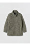 Nevavm Lcw Grace Khaki Crinkle Quilted Loose & Baggy Women's Puffer Coat - 5