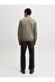 Khaki JJBENSON Slogan Print Pullover Sweatshirt - 4