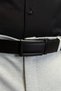 Set of 2 Automatic Buckle Holeless 100% Genuine Buffalo Leather Classic Men's Belts - Suit Belt - 3
