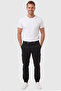 Men's Slim Fit Lycra Black Cargo Pocket Jogger Pants – Drawstring Waist Elasticized Hem 2600589 - 5
