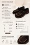Women's Brown Suede Trok Capsule Detailed Stylish Loafer Shoes - 4