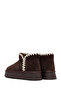 Women's Brown Suede Leather Teddy Boots Wf565003Ds - 6