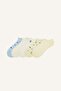 Floral Embroidered Ruffled 5-Piece Cotton Booties Socks for Girls I5472A8Ns