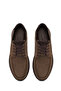 Men's Beige Lace-Up Thick Soled Nubuck Leather Boots Wm822004Dn - 4