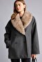 Fur Collared Double-Breasted Regular Fit Cashmere Coat H8597Ax26Wn