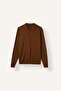 Standard Fit Buttoned Polo Collar Knitwear Basic Sweater H8972Ax26Au - 7