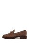 Women's Mink Buckle Suede Leather Loafer Af220009Ds - 3