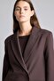 Oversized Jacket Collar Lined Blazer Jacket C2457Ax26Au - 4