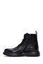 Men's Black Lace-Up Leather Casual Boots Wm660001Df - 3