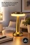 2 Pieces Decorative Led Table Lamp – Mz-600 Model Gold and Silver Color Desktop Lighting Table Lamp Desk Lamp