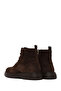 Men's Brown Lace-Up Zippered Thick Soled Suede Leather Casual Boots Wm660001Ds - 6