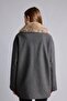 Fur Collared Double-Breasted Regular Fit Cashmere Coat H8597Ax26Wn - 5