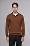 Standard Fit Buttoned Polo Collar Knitwear Basic Sweater H8972Ax26Au - 2