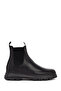 Men's Black Leather Chelsea Boots Wm600008Dv