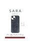 Apple iPhone 15 Sara Leather Case with Business Card Holder - Red - 2