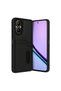 Realme 12 Lite Case Sara Leather Case with Business Card Holder - Black