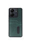Xiaomi Redmi 13C Case Sara Leather Case with Business Card - Dark Green - 2