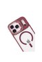 Joko apple iphone 17 pro remim lens magsafe stand cover - burgundy - 3