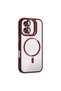 Joko apple iphone 17 remim lens magsafe stand cover - burgundy