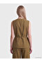 Lcw Vision Double Breasted Collar Women's Classic Vest - 5