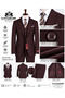 Men's Classic Regular Fit Suit with Vest 3-Piece Large Size 50-64 - 7