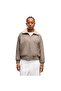 Women's Beige Reversible Blouson Jacket W Coat