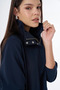 High Collar Double Suit Navy Blue - 6