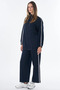 Stripe Detailed Double Suit Navy Blue - 3
