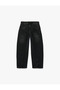 Comfortable Cut Balloon Shape Denim Trousers with Cotton Pockets - 6