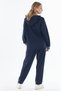 Contrast Detailed Sweatshirt Navy Blue - 5