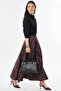Ethnic Pattern Skirt Red