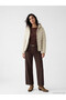 Two Mt Shop Quality Lcw Vision Beige Plain Narrow & Slim Women's Puffer Coat - 2