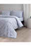 Virginie Double 100% Cotton Ranforce Printed Sheet and Duvet Cover Set - Blue - 2