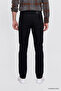 Men's Black Cotton Baggy Fit 5-Pocket Flexible Jean Denim Trousers - 4