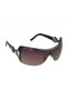 Women's Sunglasses Gun Metal & Black with Stones/ Allure - 4