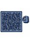 Choose Your Style Navy Blue Wildflower Patterned Lace Embroidery Cut Scarf / Bandana 70 X 70 cm - 2