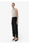 Relaxed Fit Straight Leg Black Trousers - 4