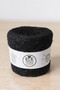 Black, Double-Layered Angora with Black Viscose Wrapped Around It, Silver Glitter Design Knitting Yarn Set (Total 500 Gr.) - 2